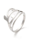 ANELLO OCCHIO DI HORUS IN ACCIAIO INOX – Protezione e forza interiore - Clorophilla Shop