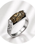 ANELLO RUOTA DELLA PREGHIERA - Om Mani Padme Hum - Clorophilla Shop