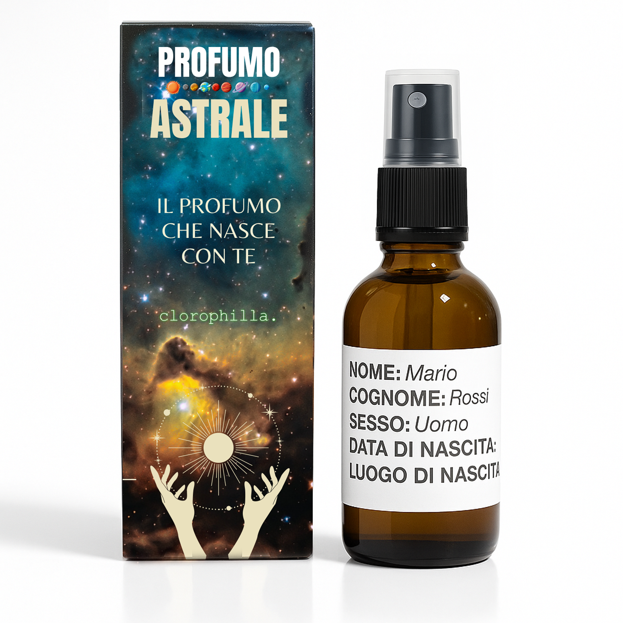 PROFUMO ASTRALE Personalizzato Tema Natale - 50ml - LEGGI DESCRIZIONE