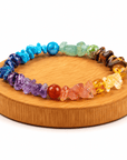 BRACCIALE 7 CHAKRA CHIPS E PERLE - Riequilibrio energetico - Clorophilla Shop