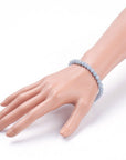 Bracciale Elastico in Angelite Naturale - serenità e comunicazione - Clorophilla Shop