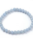 Bracciale Elastico in Angelite Naturale - serenità e comunicazione - Clorophilla Shop