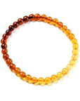 BRACCIALE IN AMBRA GRADIENTE ELASTICO - Energia e protezione - Clorophilla Shop