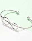 Bracciale rigido dell’Amicizia Infinito in Acciaio Inossidabile - regolabile - Clorophilla Shop