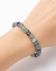 BRACCIALE SCAGLIE IN FLUORITE - Concentrazione e chiarezza mentale - Clorophilla Shop