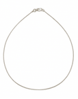 Catenella in acciaio inossidabile per collane con chiusura a moschettone - 55cm - Clorophilla Shop