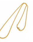 Catenella in acciaio inossidabile per collane con chiusura a moschettone - 55cm - Clorophilla Shop