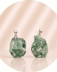CIONDOLO AGATA ALBERO GREZZA - Equilibrio, crescita e connessione con la natura - Clorophilla Shop