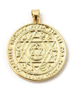 CIONDOLO ESAGRAMMA DI SALOMONE PLACCATO ORO 18k – Amuleto Protettivo - Clorophilla Shop