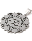 CIONDOLO FIORE OHM IN ACCIAIO INOX - Energia universale - Clorophilla Shop