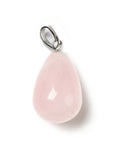 CIONDOLO GOCCIA IN QUARZO ROSA - Amore e armonia - Clorophilla Shop