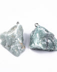 CIONDOLO IN AVVENTURINA VERDE GREZZA - Fortuna, equilibrio e benessere - Clorophilla Shop