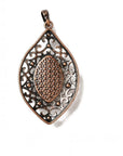 CIONDOLO OCCHIO IN RODONITE - Amore verso se stessi, equilibrio emotivo e perdono - Clorophilla Shop