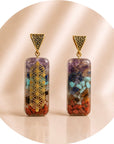 CIONDOLO ORGONICO 7 CHAKRA FIORE DELLA VITA - Armonizzazione dei centri energetici del corpo - Clorophilla Shop