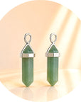 CIONDOLO PRISMA IN AVVENTURINA VERDE - Fortuna, equilibrio e benessere - Clorophilla Shop