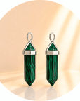 CIONDOLO PRISMA IN MALACHITE SINTETICA - Trasformazione, protezione e crescita personale - Clorophilla Shop