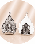 CIONDOLO TIBETANO GANESH ARGENTO ANTICO - Saggezza e prosperità - Clorophilla Shop