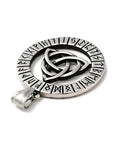 Ciondolo Triquetra con Rune in Acciaio Inox - Clorophilla Shop
