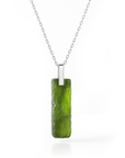 COLLANA CON MOLDAVITE NATURALE - Confezione Regalo, garanzia e Certificato