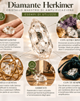 Diamante herkimer - Cristallo Maestro di Amplificazione 15/20 carati - Clorophilla Shop