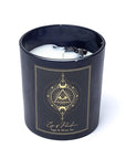 Eye of Providence Candela con pietre di Ossidiana Nera - Salvia e Tè Bianco - Clorophilla Shop