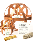 Genesa Crystal in Rame crudo 99% | artigianale, incluso kit intenzione e purificazione