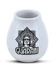 Guarani Mate Calabaza in ceramica - Coppa per Yerba Mate bianca 350ml - Clorophilla Shop