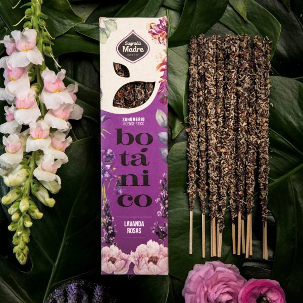 Sagrada Madre Linea Botanico Incenso in bastoncini fiorito - Lavanda e Rosa