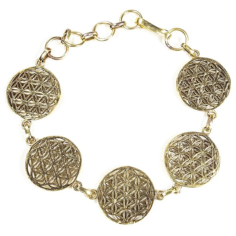 Bracciale Fiore della Vita - Colore oro - clorophilla-shop
