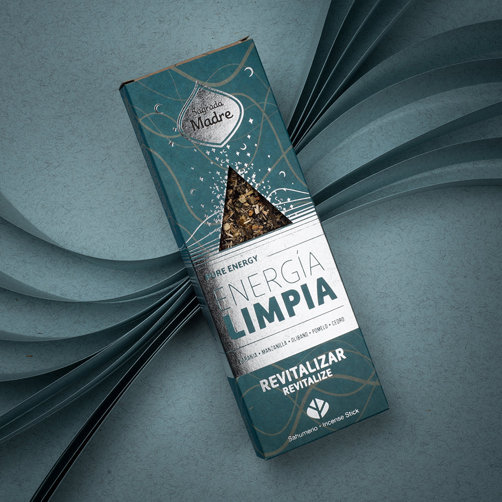 Sagrada Madre ENERGIA LIMPIA Rivitalizzante - Incenso botanico in bastoncini