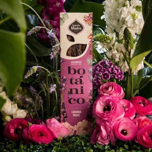 Sagrada Madre Linea Botanico Incenso in bastoncini fiorito - Lavanda e Rosa