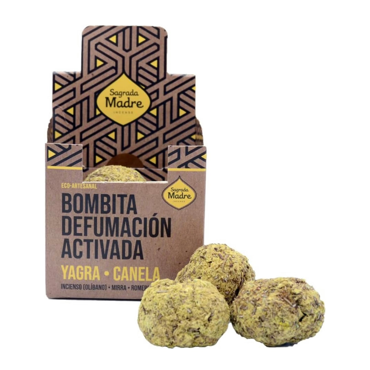 Sagrada Mother Bombge Smudge of Handcrafted Natural Herbs - Yagra and Cinnamon