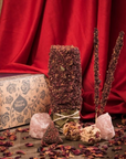 Sagrada Madre Kit Petali d'Amore - Smudge, bombita, incenso e amuleto di quarzo rosa