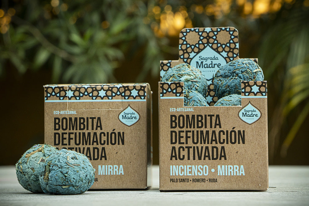 Sagrada Mother Bombge Smudge of Handcrafted Natural Herbs - incense and myrrh
