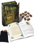 Lo Scarabeo KIT RUNE "I segreti della Magia Runica" - Elegante cofanetto con 25 Rune in Legno e libro di 176 pagine