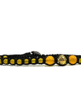 Samsara Cavigliera tibetana Shamballa con pietre - AGATA GIALLA FILO NERO