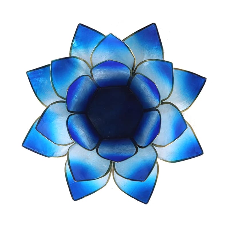 Lotus atmosphere lighting in Conchiglia Lapiz - Blue Portalumino