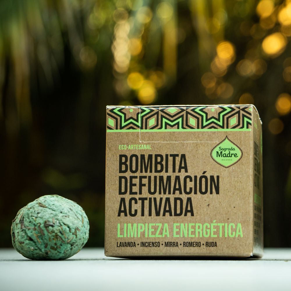 Sagrada Madre Bombbita Limpieza Energética Smudge of Handcrafted Natural Herbs - Energy Cleaning Pack of 8 Bombed