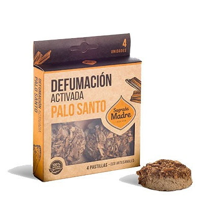 Sagrada Madre PASTILLAS Erbe artigianali per fumigazione - Palo Santo