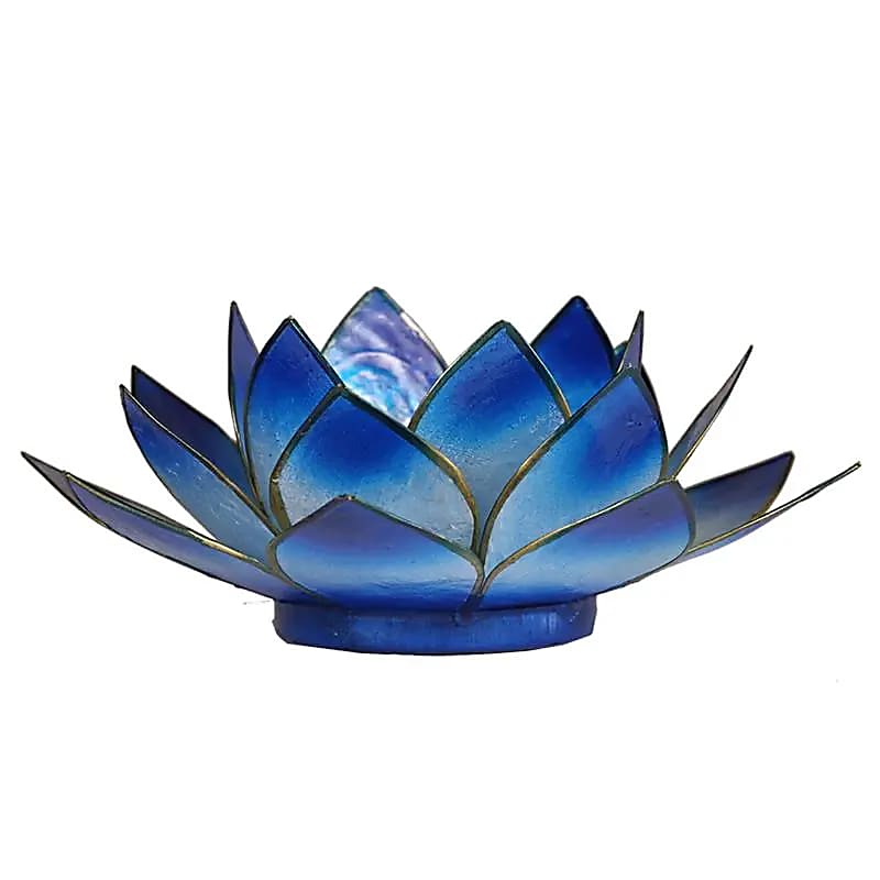 Lotus atmosphere lighting in Conchiglia Lapiz - Blue Portalumino