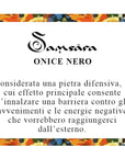 Samsara Collana Girocollo tibetano in Pietre ed Ottone 100% artigianale - ONICE NERO