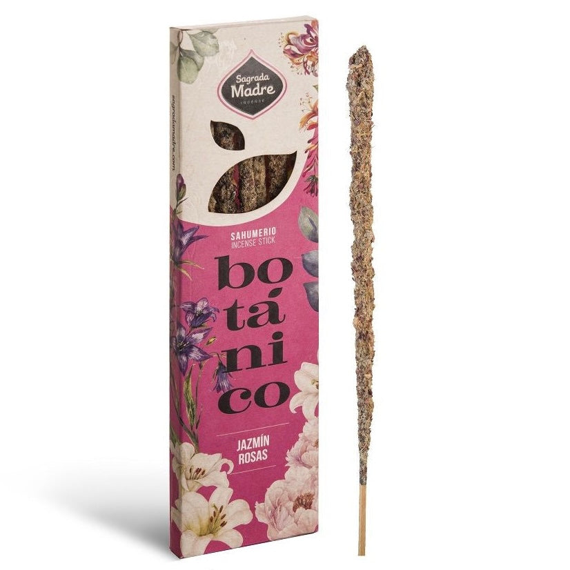 Sagrada Mother Botanical line incense in flower sticks - jasmine and pink