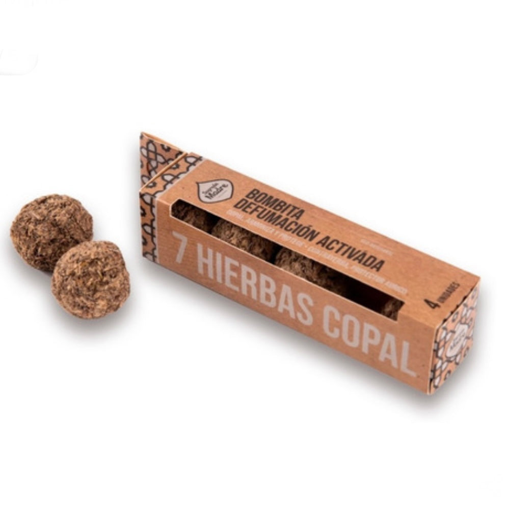 Sagrada Madre BOMBITA 7 HIERBAS COPAL Smudge di Erbe naturali artigianali - 7 Erbe copali