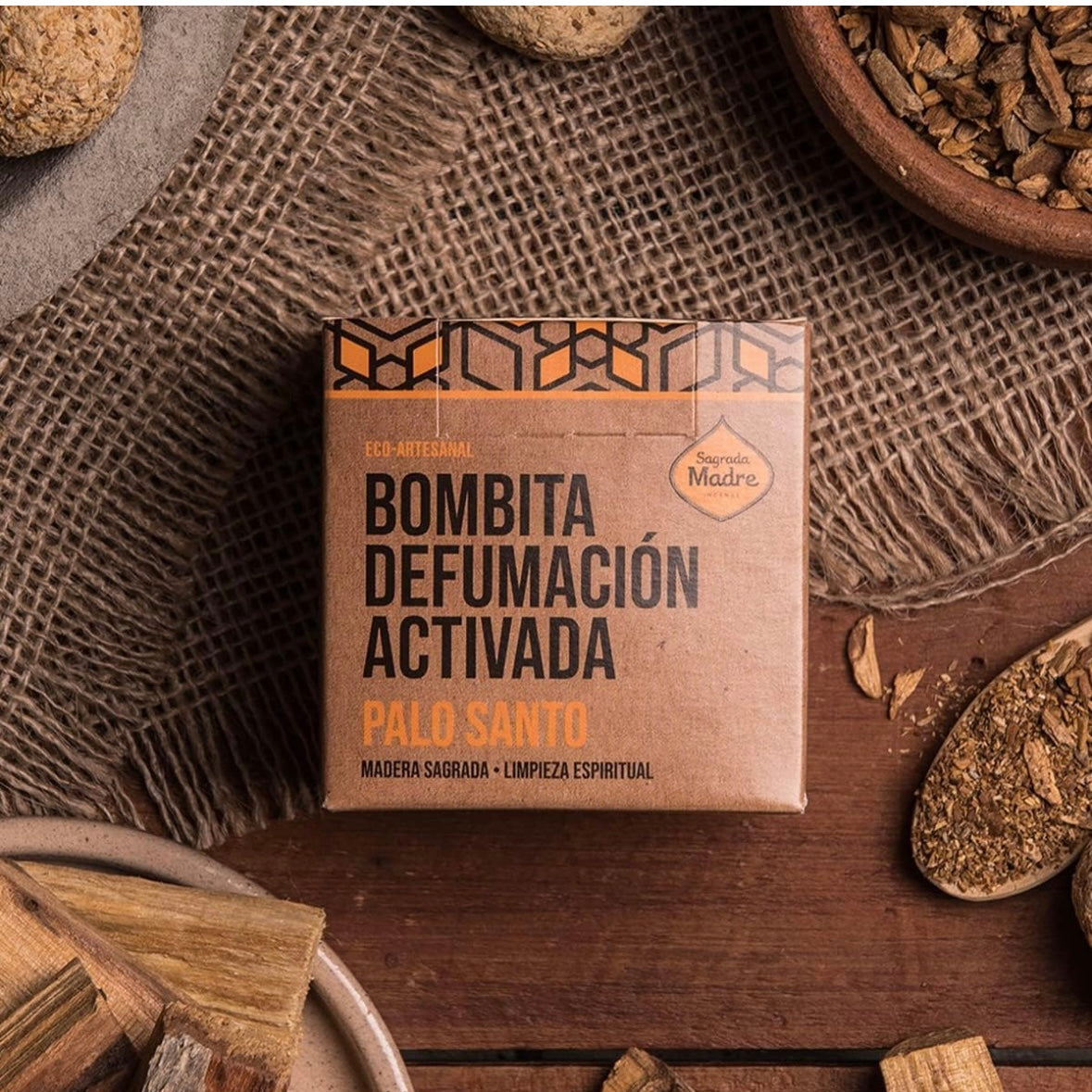 Sagrada Madre BOMBITA Smudge di Erbe naturali artigianali - Palo Santo