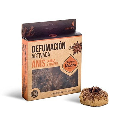 Sagrada Madre Pastillas craftsmanship for smoke - anise, cinnamon and rosemary
