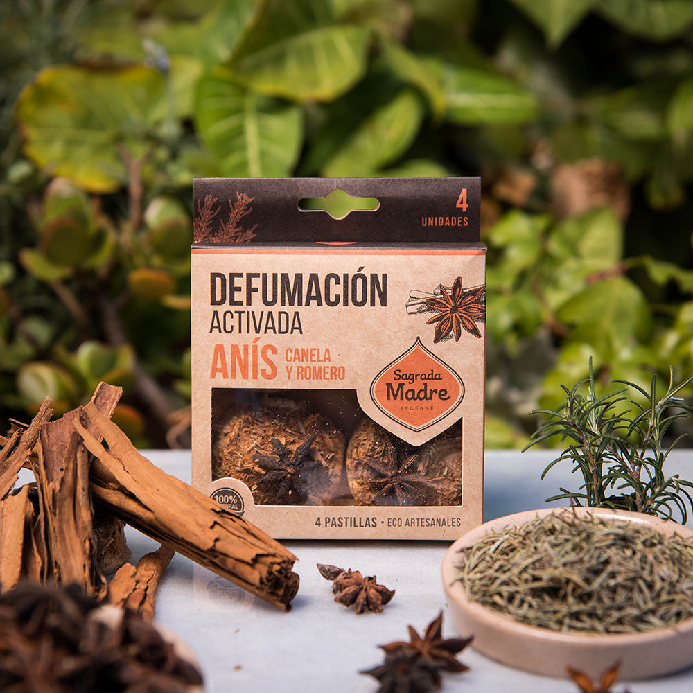 Sagrada Madre Pastillas craftsmanship for smoke - anise, cinnamon and rosemary