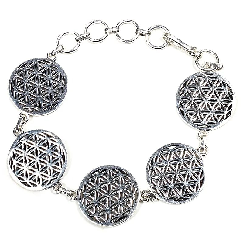 Bracciale Fiore della Vita - Colore argento - clorophilla-shop