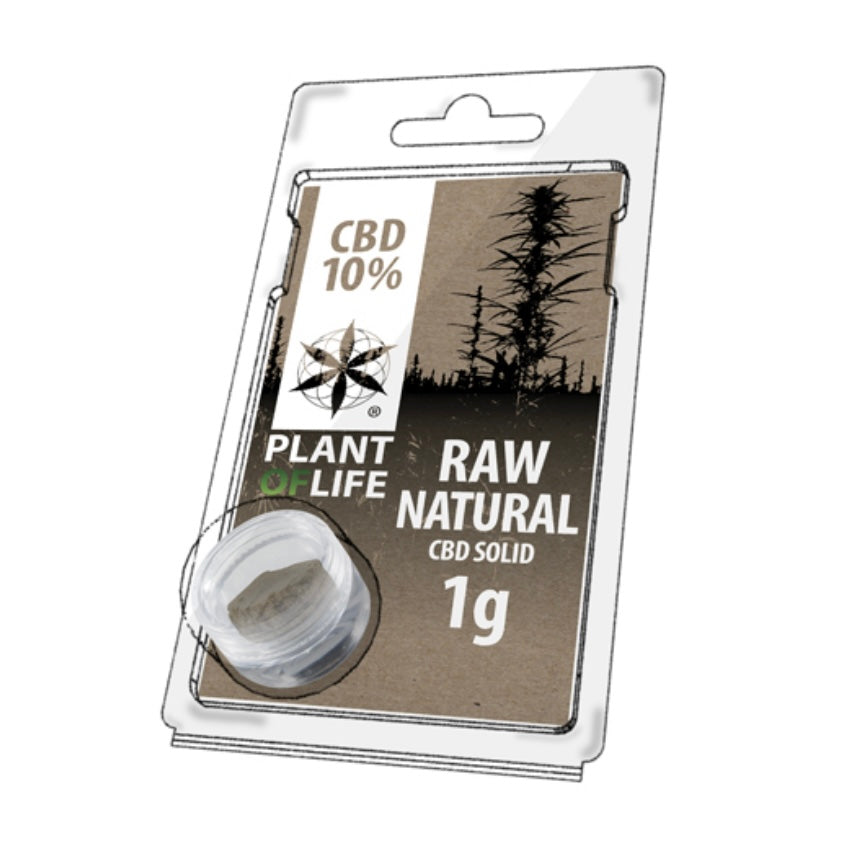 Plant of Life 10% CBD Solid Raw Natural - 1g
