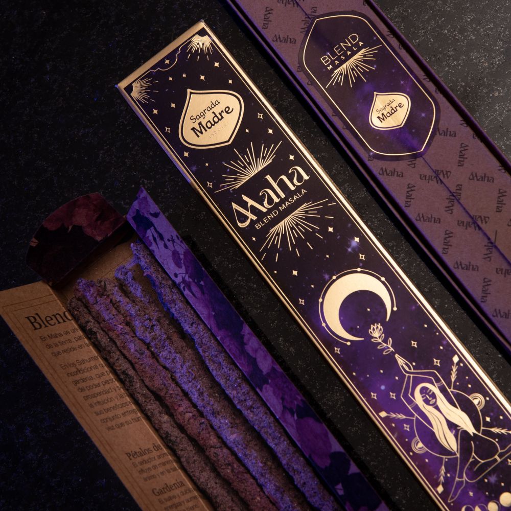 Sagrada Mother Maha Masala incense in sticks - energy of the sun, moon and stars