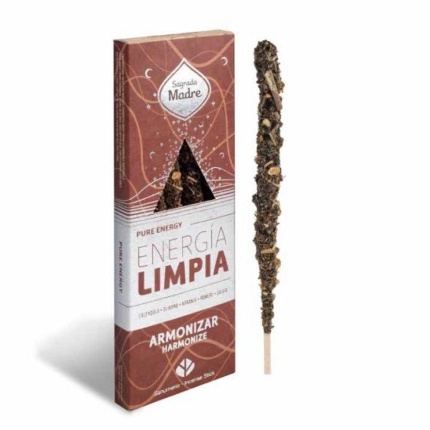 Sagrada Madre ENERGIA LIMPIA Armonizzante - Incenso botanico in bastoncini